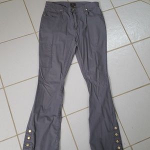 Jaanuu Medium Gray Scrub Bootcut Pants